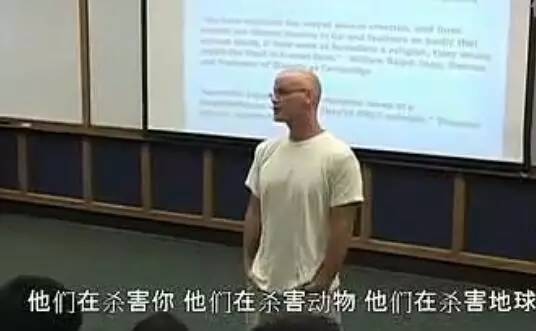 阻止人类吃肉的动物权利演说家