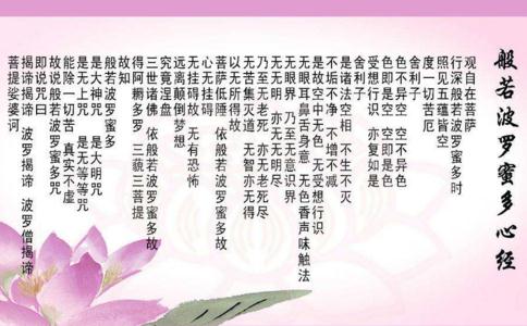 《心经》全文-心经原文及其解释